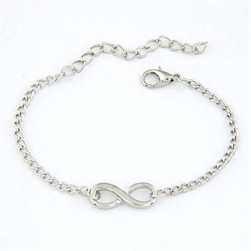 Infinity Charm Bracelet – Fashion Jewelry for Women, Men & Girls, Adjustable Pulseras Bijoux Gift Bangle