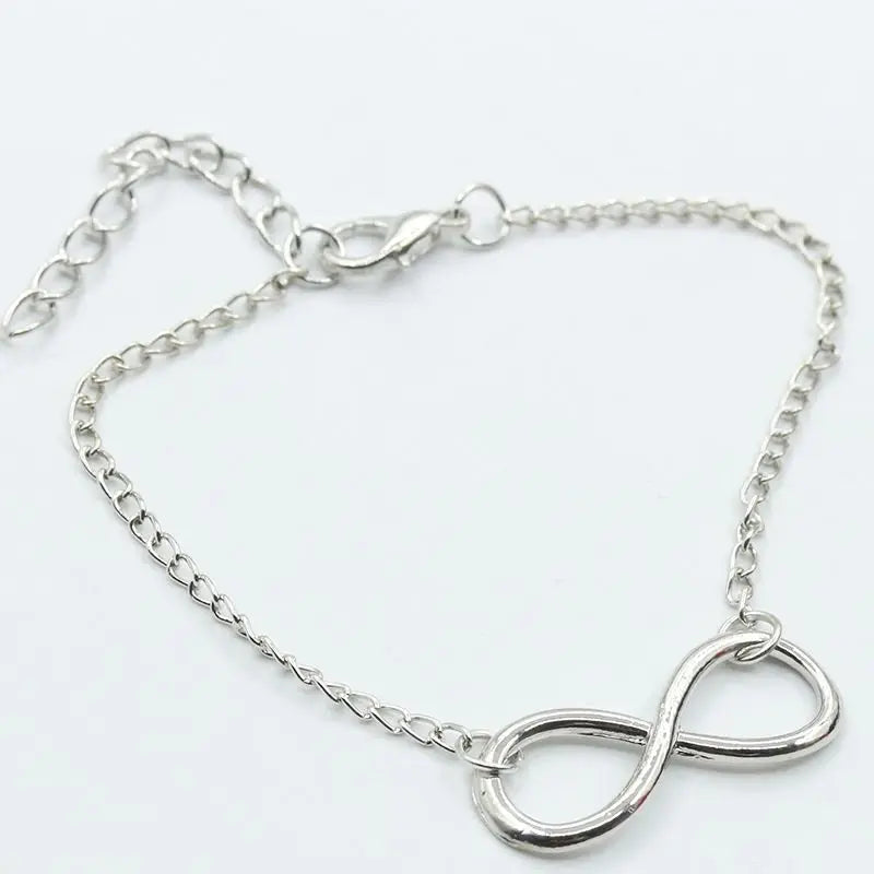 Infinity Charm Bracelet – Fashion Jewelry for Women, Men & Girls, Adjustable Pulseras Bijoux Gift Bangle